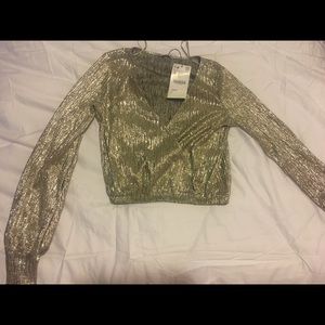 Zara cropped long sleeve
